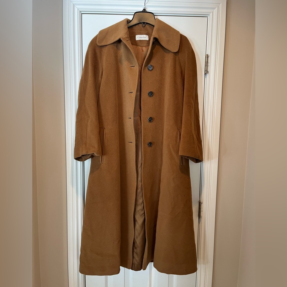 Henri Bendel Brown Merino Wool Coat